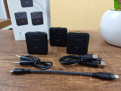 Micrófono Dual Solapa SX9 2 en 1