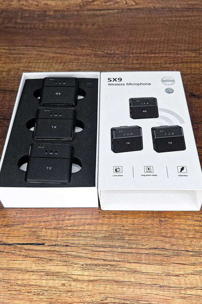 Micrófono Dual Solapa SX9 2 en 1